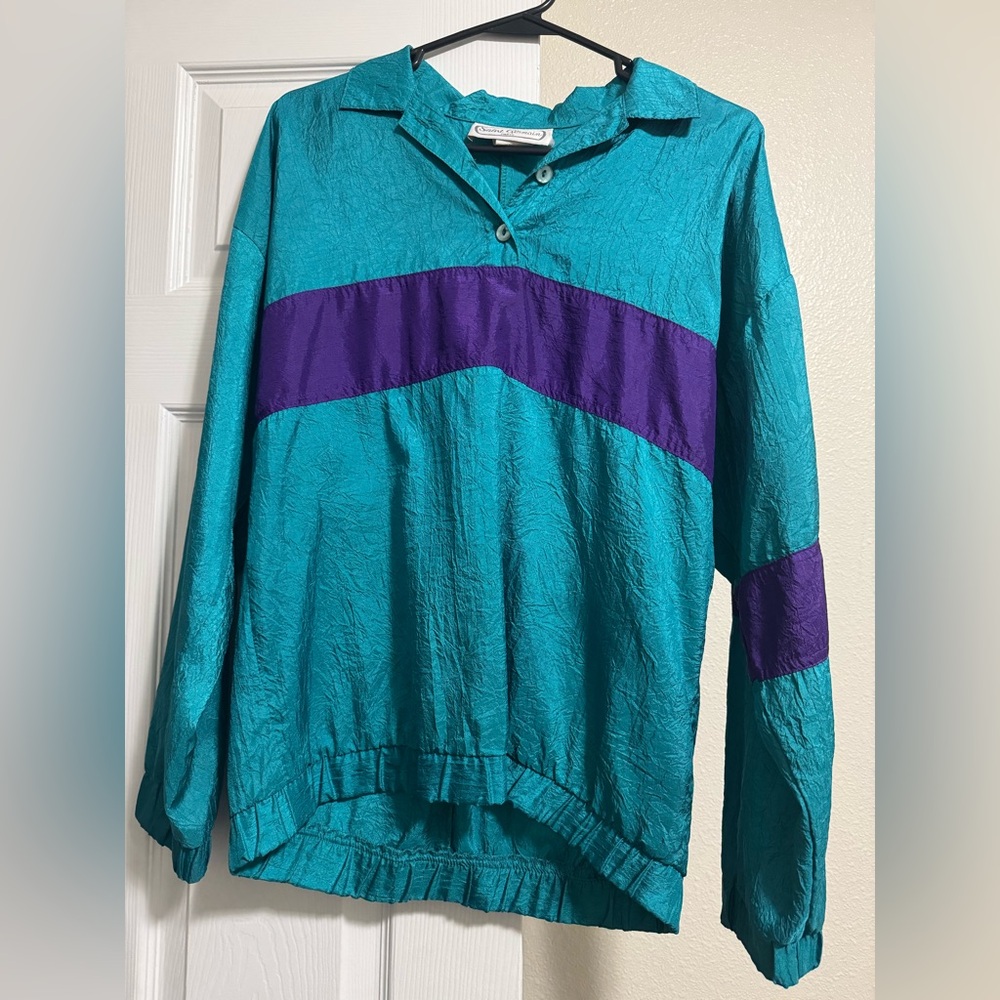 Vintage Saint Germain Paris Windbreaker Pullover